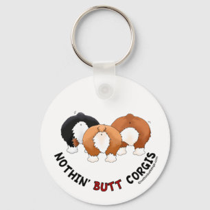 Nichts HinternCorgis Schlüsselanhänger
