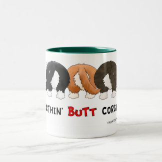 Nichts Hinterncorgis-Tasse Zweifarbige Tasse