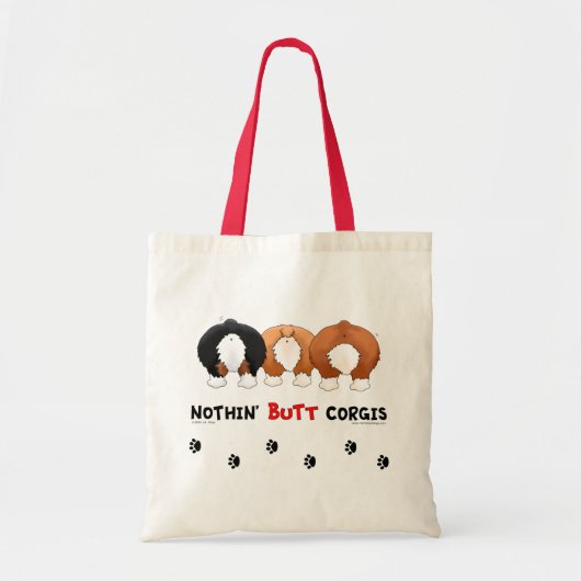 Nichts HinternCorgis Tragetasche (Vorne)
