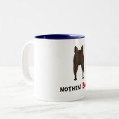 Nichts Hinternfrenchies-Tasse Zweifarbige Tasse (Vorderseite Links)