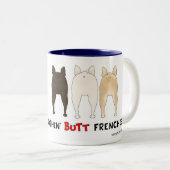 Nichts Hinternfrenchies-Tasse Zweifarbige Tasse (VorderseiteRechts)