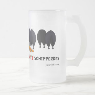Nichts Hinternschipperkes-Tasse Mattglas Bierglas