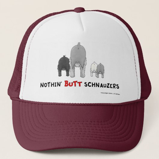 Nichts Hinternschnauzers-Hut Truckerkappe (Vorderseite)