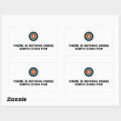 Nichts im Inneren, wofür man sterben sollte Rechteckiger Aufkleber (Blatt)