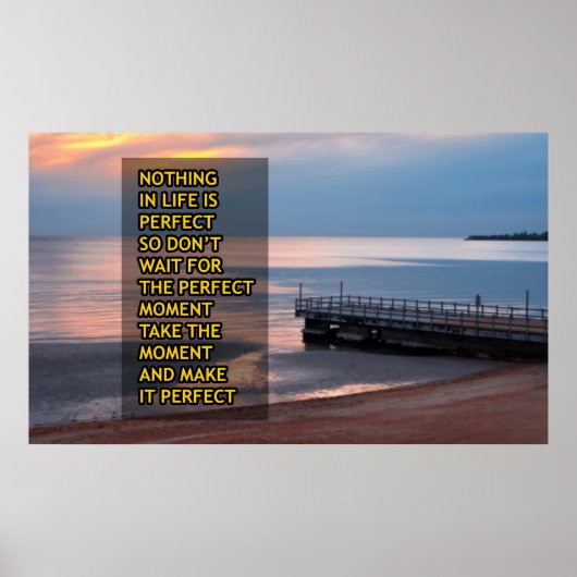 Nichts im Leben ist perfekt Poster (Vorne)