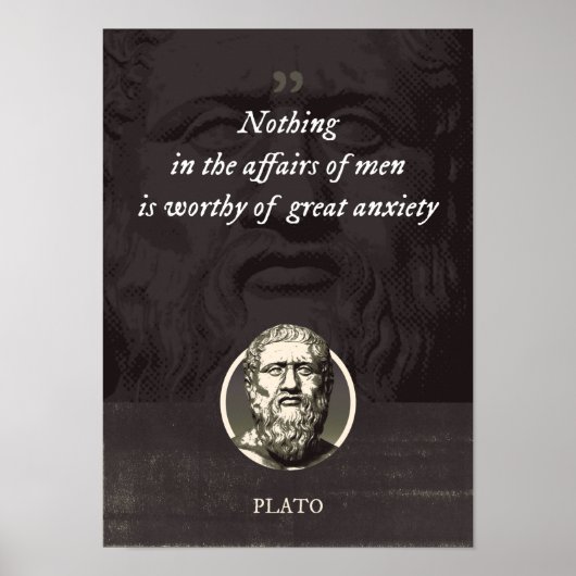 Nichts in den Angelegenheiten der Menschen ist gro Poster (Vorne)