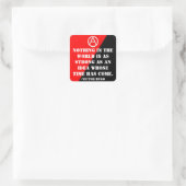 nichts in der Welt Aufkleber (Tasche)