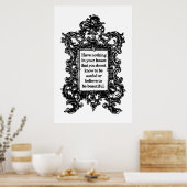 Nichts in Ihrem Haus von William Morris Poster (Küche)