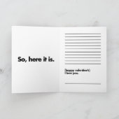 Nichts in Walentiners Ankündigung (Innenseite)