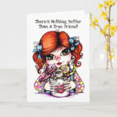 Nichts ist besser als ein echter Freund Karte (Gelbe Blume)