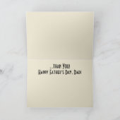 Nichts ist Cooler (Vatertag) Karte (Innenseite)