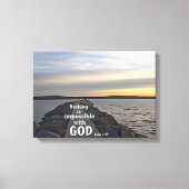 Nichts ist für Gott unmöglich Leinwanddruck (Vorderseite)