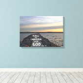 Nichts ist für Gott unmöglich Leinwanddruck (Insitu (Holzboden))