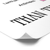 Nichts ist grundlegender elementarer Periodic Poster (Ecke)