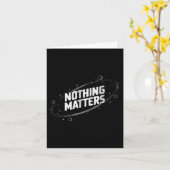 Nichts ist kosmisches existenzielles Design - Mini Karte (Gelbe Blume)