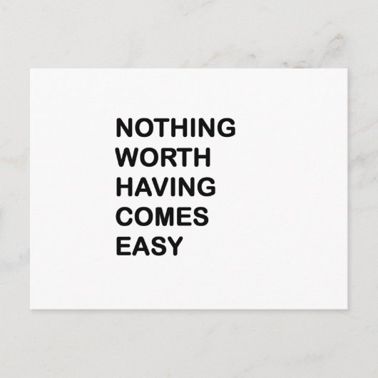 Nichts ist leicht geworden postkarte (Vorderseite)