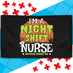 Nichts ist lustiges Halloween Night Shift Nurve Banner