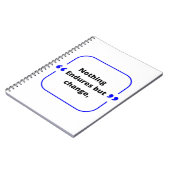 Nichts ist notwendig außer Veränderung Notizblock (Linke Seite)