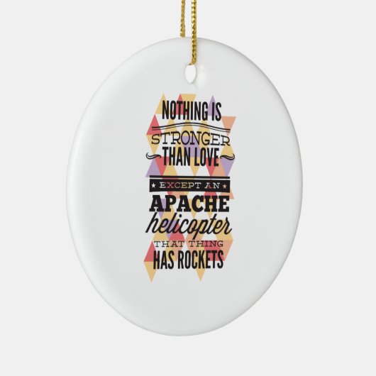 Nichts ist stärker als Liebe Keramikornament (Rechts)