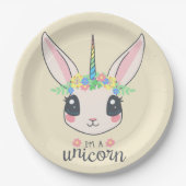 Nichts ist unmöglich - ein Kaninchen Pappteller (Vorderseite)