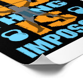 Nichts ist unmöglich, Fitness Sprichwort Poster (Ecke)