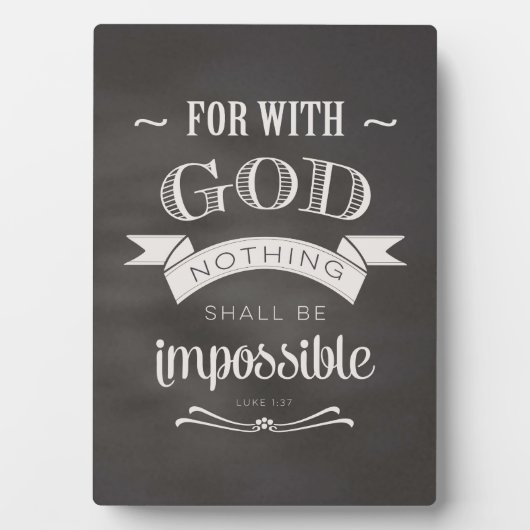 Nichts ist unmöglich fotoplatte (Vorderseite)