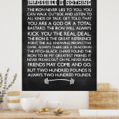 Nichts ist unmöglich Gym Motivierend Chalkboard Poster (Küche)