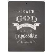 Nichts ist unmöglich klemmbrett (Rückseite)