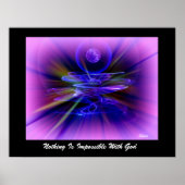 NICHTS IST UNMÖGLICH MIT GOTT..Leinwand oder Poste Poster (Vorne)