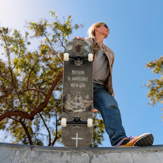 Nichts ist unmöglich mit Gott Skateboard (Außenbereich 1)