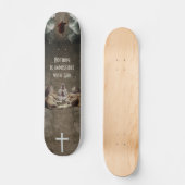 Nichts ist unmöglich mit Gott Skateboard (Vorderseite)