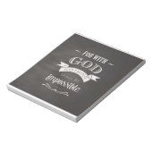 Nichts ist unmöglich notizblock (Rotiert)