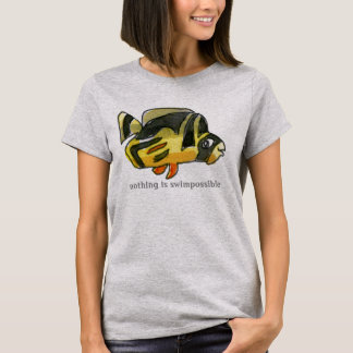 Nichts ist weitläufiger Schwarzer Butterflyfish Fi T-Shirt