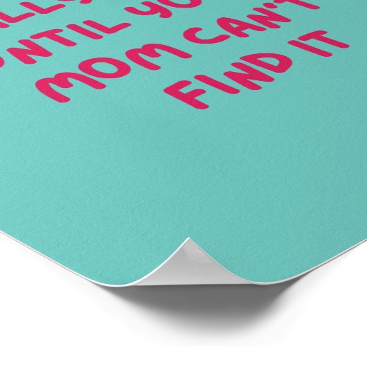 Nichts ist wirklich Los bis... Funny Poster (Ecke)