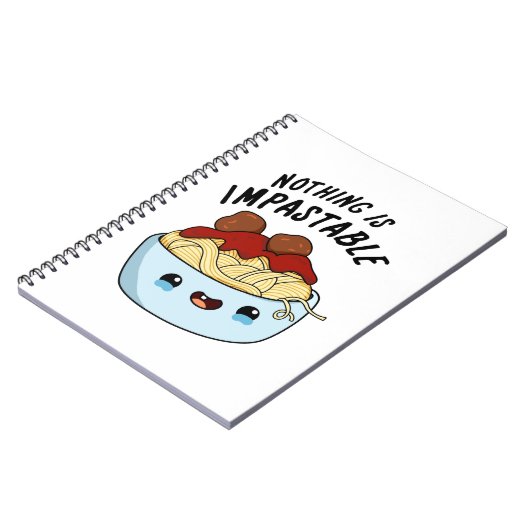Nichts ist zerstörerisch lustige Pasta Puppe Notizblock (Linke Seite)