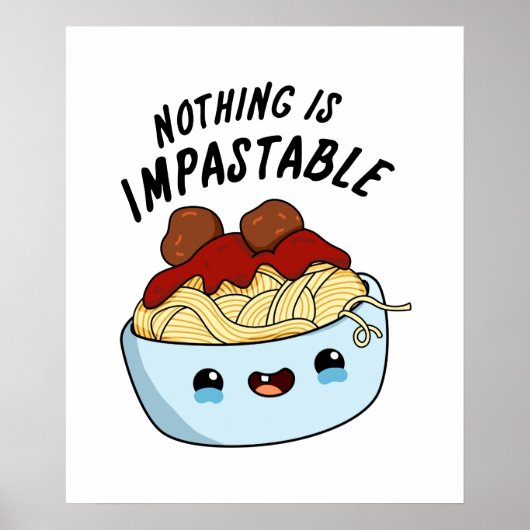 Nichts ist zerstörerisch lustige Pasta Puppe Poster (Vorne)
