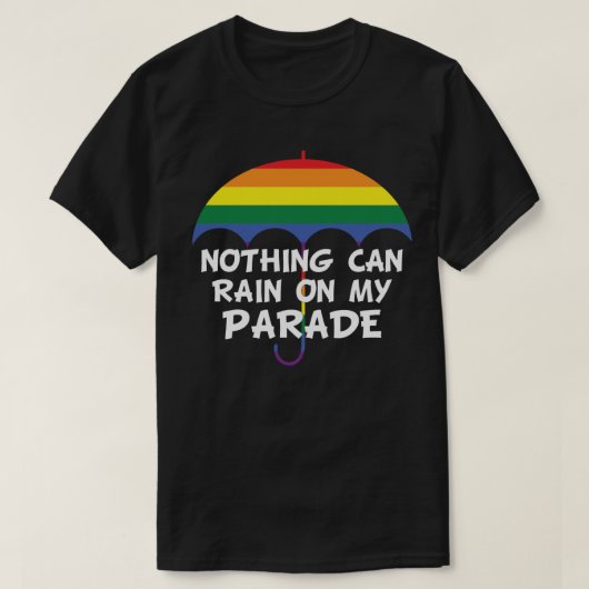 Nichts kann auf meiner Parade Regenschirm laufen T-Shirt (Design vorne)