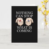 Nichts kann aufhalten, was kommt karte (Gelbe Blume)