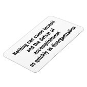 "Nichts kann Aufruhr verursachen..." Magnet (Linke Seite)