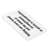 "Nichts kann Aufruhr verursachen..." Magnet (Rechte Seite)