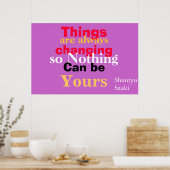 Nichts kann dir gehören poster (Küche)