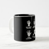 Nichts kann kreatives Geschenk besiegen Zweifarbige Tasse (Vorderseite Links)