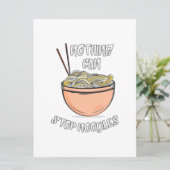 Nichts kann Nudeln stoppen Save The Date (Stehend Vorderseite)