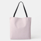 Nichts kann uns trennen.... Pink-weiße Polka-Punkt Tasche (Rückseite)