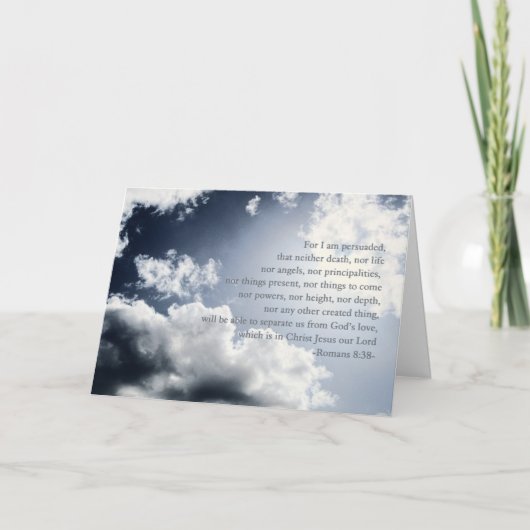 Nichts kann uns von Gottes Liebe, Karte (Vorderseite)