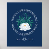 Nichts kommt aus dem Nichts - der weiße Lotus Poster (Vorne)