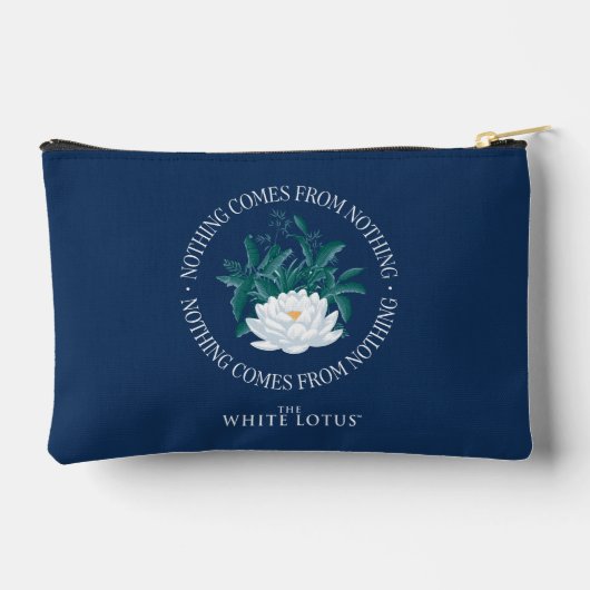 Nichts kommt aus dem Nichts - der weiße Lotus Zubehörtasche (Rückseite)