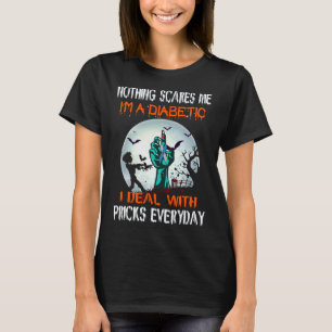 Nichts kümmert mich, dass ich Diabetiker bin, mit T-Shirt