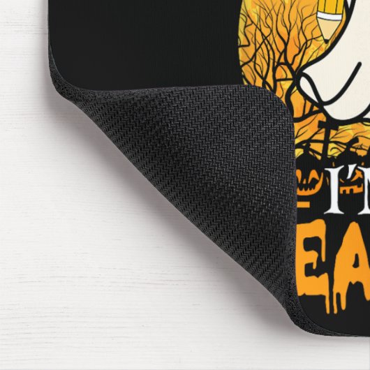 Nichts kümmert mich, ich bin ein lustiges Hallowee Mousepad (Ecke)