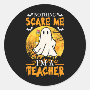 Nichts kümmert mich, ich bin ein Spaß Halloween-Le Runder Aufkleber